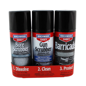Birchwood Casey 33309 1-2-3 Aerosol Value Pack Kit 10 oz. Aerosol Can 3 Pack