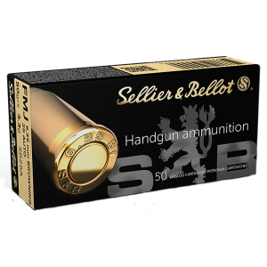 SELLIER & Bellot Sb25a 25acp 50gr Full Metal Jacket 50 Per Box/40 Case Centerfire, Handgun Ammunition