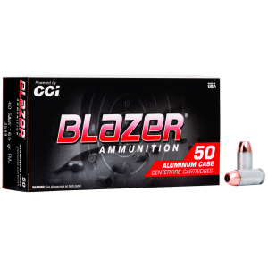 CCI 3589 Blazer Handgun 40 S&w 165 Gr Total Metal Jacket 50 Per Box/ 20 Cs