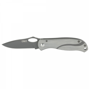 Columbia River Knife Tool Pozoda 6480, Folding Knife, Black, Silver, Plain, 2.74 in, 8Cr13MoV - Columbia River