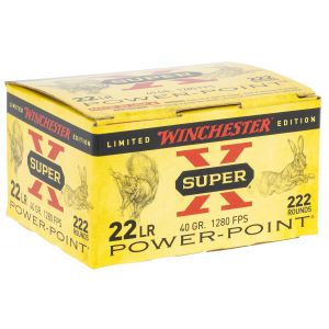 WINCHESTER Ammo X22lrppb Super X 22 Lr 40 Gr Plated Hollow Point 222 Per Box/ 10 Case