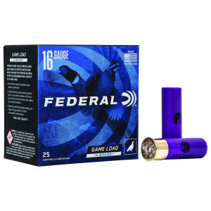 FEDERAL H1634 Game-shok High Brass 16 Gauge 2.75 In 1 1/8 Oz 4 Shot 25 Per Box/ 10 Cs