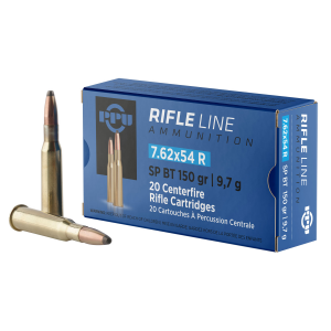 086050038128 PPU Pp76254s Metric Rifle 7.62x54mmr 150 Gr Soft Point Boat Tail 20 Per Box/ 10 Cs 086050038128 79209