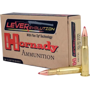 Hornady 82730 LEVERevolution 30-30 Win 160 gr Flex Tip eXpanding 20 Per Box/ 10 Cs