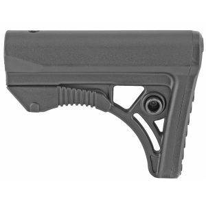 Leapers - UTG Model 4 Combat Ops S3, Stock, Ambidextrous Sling Loop and Reversible QD Sling Swivel Housing, Polymer Stock Only, Black Finish RBUS3BMS