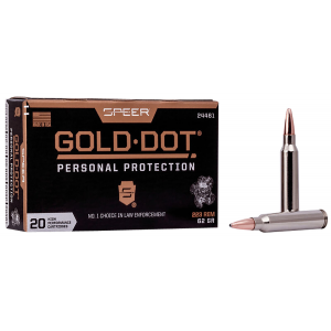 SPEER 24461 Gold Dot Personal Protection 223 Rem 62 Gr Soft Point 20 Per Box/ 10 Case