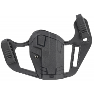 Uncle Mike's 79076 Apparition IWB/OWB Belt Clip Mount Compatible w/Glock 48/S&W M&P Shield EZ Black Polymer Ambidextrous - Uncle Mikes