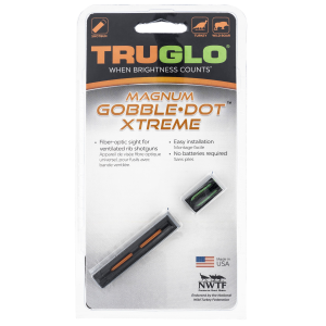 TruGlo TG942XA Magnum Gobble'A Dot Xtreme Series Black | Red Fiber Optic Front Sight Green Fiber Optic Rear Sight