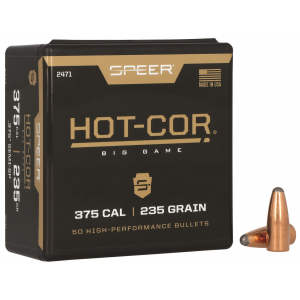 Speer 2471 Hot-Cor 375 Cal .375 235 gr Semi Spitzer Soft Point 50 Per Box/ 5 Case