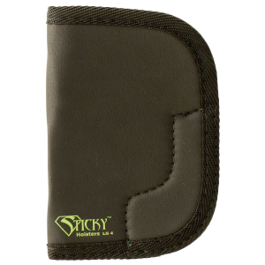 Sticky Holsters LG4 LG-4 Black/Green Latex Free Rubber Fits Lg Revolvers up to 3 in Ambidextrous