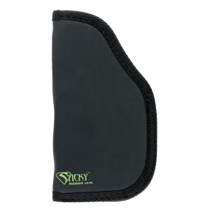 Sticky Holsters LG6LMODLS LG-6L Black/Green Latex Free Rubber Fits 4-5 in Lg Auto w/Laser Ambidextrous