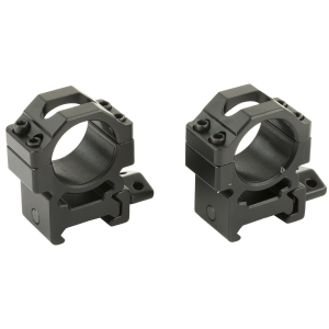 Leapers, Inc. - UTG Pro Max Strength, Rings, Fits Picatinny, 1 in Medium, 2 piece, Black Finish RG2W1154 - Leapers