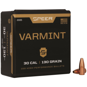 Speer 2005 Varmint 30 Cal .308 130 gr Jacket Hollow Point 100 Per Box/ 5 Case