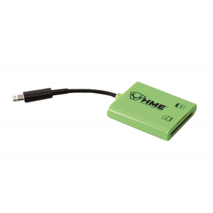 HME HMESDCRIOS Memory Card Reader iOS Fits iPhone/iPad Up To 256GB Black/Green
