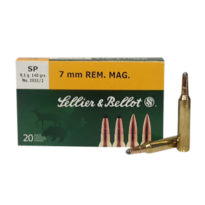 SELLIER & Bellot Sb7b 7mmremmag 140gr Soft Point 20 Per Box/20 Case Centerfire, Rifle Ammunition