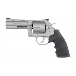 Colts Manufacturing Anaconda, Revolver, 44 Magnum, 4.25 in Barrel, Matte Stainless Steel Finish, Hogue Rubber Grip, Adjustable Rear Sight, Red Ramp Front Sight, 6 Rounds ANACONDA-SM4RTS