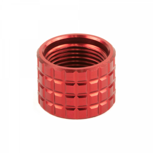 Backup Tactical Frag FRAG-RED, Pistol Thread Protector, Red Finish, 1/2 x 28 RH FRAG-RED - Backup Tactical