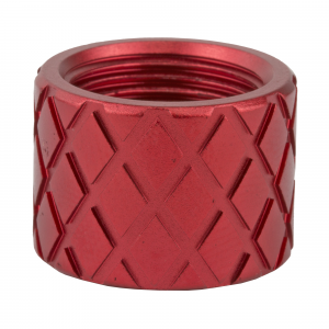 Backup Tactical Hash Marks HASH-RED, Pistol Thread Protector, Red Finish, 1/2 x 28 RH HASH-RED - Backup Tactical