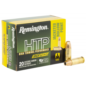 REMINGTON Ammunition R20019 Htp 30 Super Carry 100 Gr Jacket Hollow Point 20 Per Box/ 10 Case