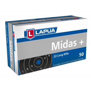 LAPUA 420162 Midas+ 22 Lr 40 Gr Round Nose (rn) 50 Bx/ 100 Cs