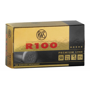 RWS/UMAREX 2134195 R100 Premium Line 22 Lr 40 Gr Lead Round Nose 50 Per Box/ 100 Case 4000294134197 209733