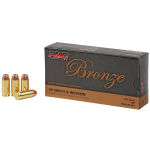 PMC 40b Bronze 40s&w 165gr Jacketed Hollow Point 50 Per Box/20 Case Centerfire, Handgun Ammunition