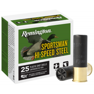 REMINGTON Ammunition 20981 Sportsman Hi-speed Steel 12 Gauge 3 In 1 1/8 Oz 4 Shot 25 Per Box/ 10 Cs