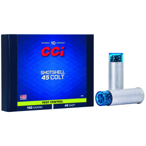 CCI 3746 Pest Control Shotshell 45 Colt 150 Gr Shotshell #9 Shot 10 Per Box/ 20 Cs