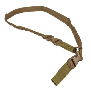 NcStar AARS21PT VISM Sling 1.25 in 55 in-72 in Adjustable Bungee Tan Nylon Strap w/Elastic Shock-Cord 2or1 Point Sling