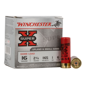 WINCHESTER Xu166 Super X Game Load 16gauge 2.75 In 1oz 6shot 25 Per Box/10 Case, Shotgun Shells