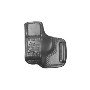 Don Hume JIT Slide Holster, Outside Waistband Holster, Fits Ruger LCP II and Ruger LCP Max, Right Hand, Leather, Black J955011R