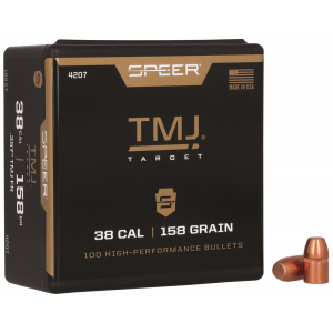 Speer 4207 TMJ 38 Cal .357 158 gr Total Metal Jacket 100 Per Box/ 5 Case