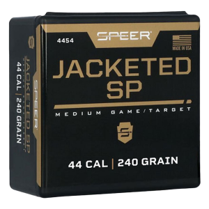 Speer 4454 Handgun 44 Cal .429 240 gr Jacketed Soft Point 100 Per Box/ 5 Case