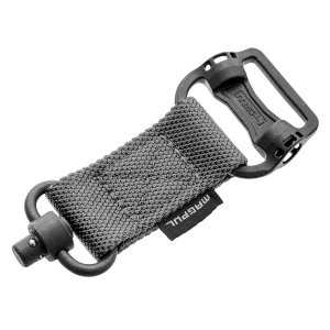 Magpul MAG519-GRY MS1/MS4 Sling Adapter made of Steel with Maganese Phosphate Stealth Gray Finish\t Polymer Hardware\t Nylon 1.25 in Webbing & Two to One-Point Design for AR-15\t M4\t M16\t AK-Platform & AKM