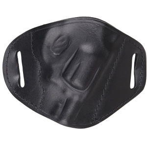 Bulldog MLBRS Molded OWB Black Leather Belt Slide Fits S&W J Frame Fits 2-4 in Barrel Right Hand