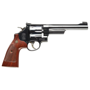 Smith & Wesson 150341 Model 27 Classic 357 Mag or 38 S&W Spl +P Blued Carbon Steel 6.50 in Barrel, 6rd Cylinder & N-Frame, Checkered Square Butt Walnut Grip , Revolver