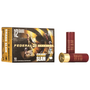 FEDERAL Pfcx157f4 Premium Grand Slam 12gauge 3 In 1 3/4oz 4shot 10 Per Box/25 Case, Shotgun Shells