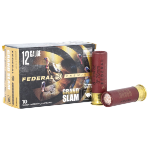 FEDERAL Pfcx157f5 Premium Grand Slam 12gauge 3 In 1 3/4oz 5shot 10 Per Box/25 Case, Shotgun Shells