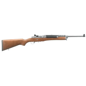Ruger 5802 Mini-14 Ranch 223 Rem/5.56 NATO 5+1 18.50 in Matte Stainless Steel Barrel, Matte Stainless Steel Receiver, Hardwood Fixed Stock, Right Hand, Rifle