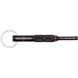 Real Avid AVGLOCK21 2-In-1 Tool Black Steel Handgun Fits Glock Knurled Handle
