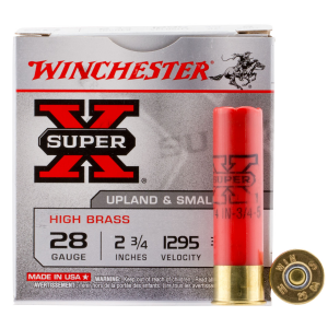 WINCHESTER Ammo X285 Super X Heavy Game Load High Brass 28 Gauge 2.75 In 3/4 Oz 5 Shot 25 Per Box/ 10 Case
