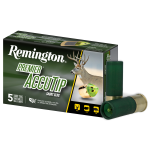 REMINGTON Ammunition 20727 Premier Accutip 12 Gauge 2.75 In Sabot Slug Shot 5 Per Box/ 20 Cs