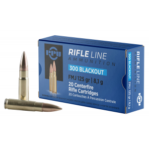 PPU Pp300bf Standard Rifle 300 Blackout 125 Gr Full Metal Jacket 20 Per Box/ 50 Cs