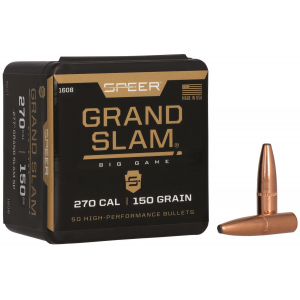 Speer 1608 Grand Slam 270 Cal .277 150 gr Soft Point 50 Per Box/ 5 Case