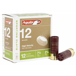 AGUILA 1chb1285 Sporting Clays High Velocity 12 Gauge 2.75 In 1 Oz 7.5 Shot 25 Per Box/ 10 Cs