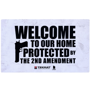 TekMat TEK422AMENDMENT 2nd Amendment Door Mat inWelcome To Our Home Protected By The 2nd Amendment in 25 in x 42 in