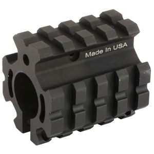 Leapers, Inc. - UTG Model 4/15 Gas Block, Fits AR Rifles, Low Profile Quad Rail Gas Block for .75 in Barrel, Black MTU012 - Leapers