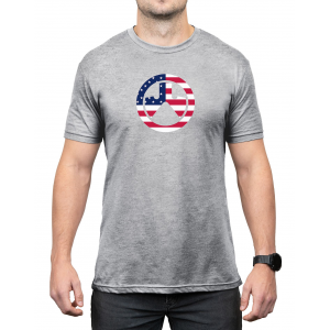 Magpul MAG12810303X Independence Icon Athletic Gray Heather Cotton/Polyester Short Sleeve 3XL