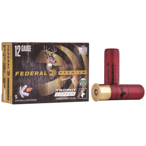 FEDERAL P152tc Premium Vital-shok Trophy Copper 12 Gauge 2.75 In 2/3 Oz Sabot Slug Shot 5 Per Box/ 50 Cs