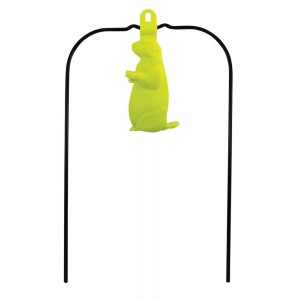 Birchwood Casey 48022 Ground Strike Hanging Prairie Dog Pistol/Rifle Rubber/Metal Yellow Prairie Dog Illustration Impact Enhancement Motion